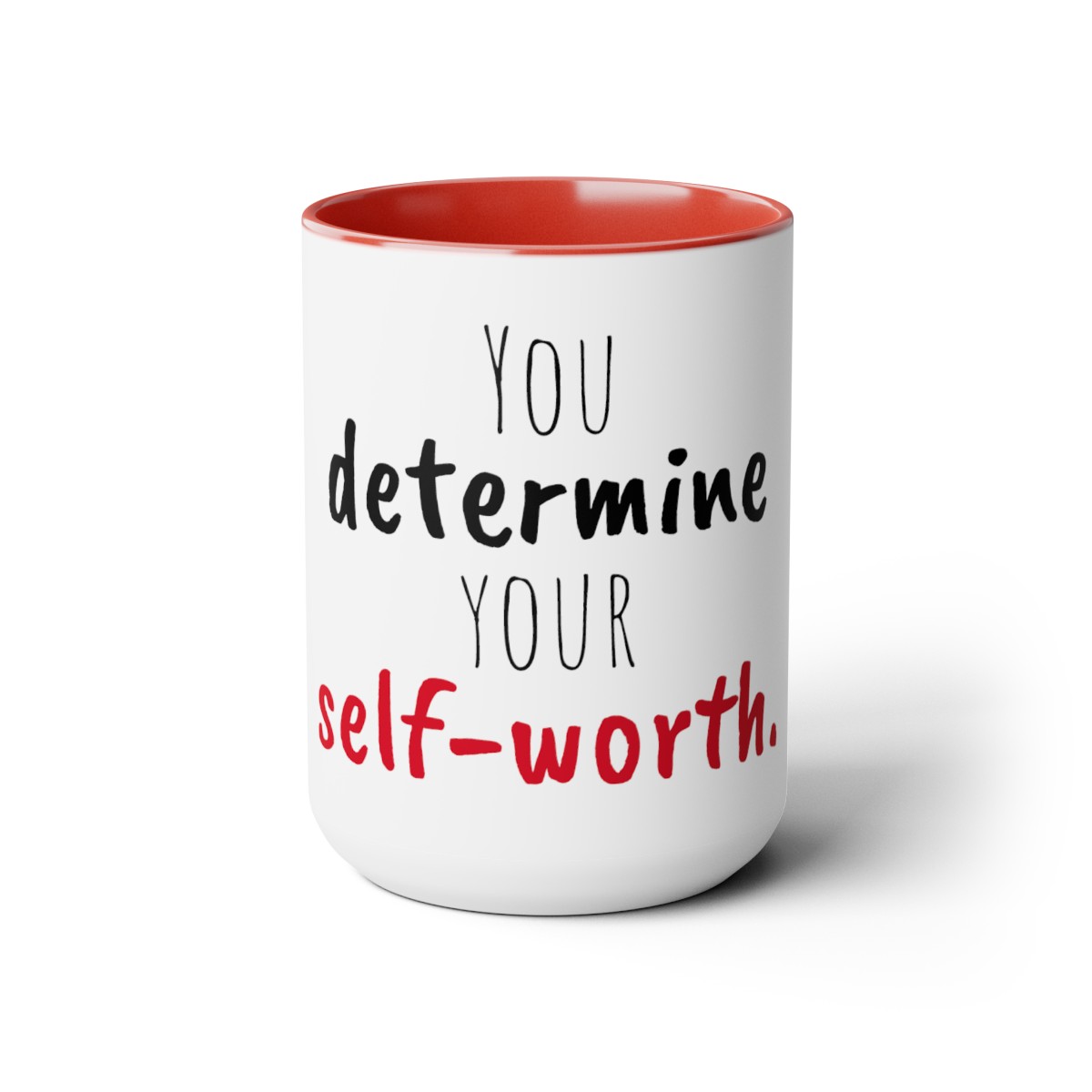 Self-Worth Two-Tone Coffee Mug